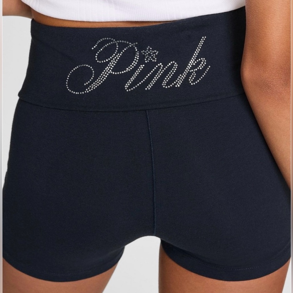 NWT Victoria’s Secret PINK navy with bling shorts size L